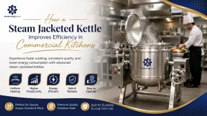 Read more about the article How a Steam Jacketed Kettle Improves Efficiency in Commercial Kitchens